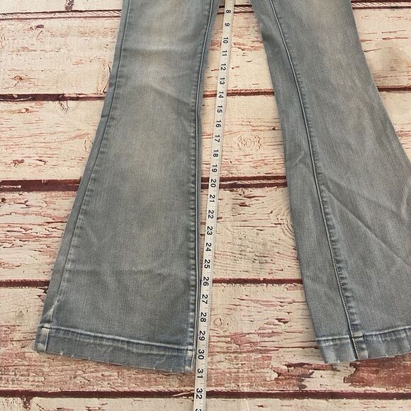 American Eagle Outfitters Super Stretch Flare Jeans Women's Size 0 Long - Picture 5 of 15